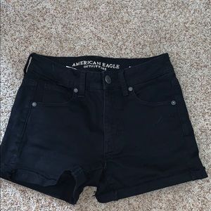 Black High Waisted American Eagle Shorts